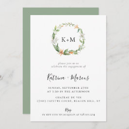 Convite Lily Floral Noivado