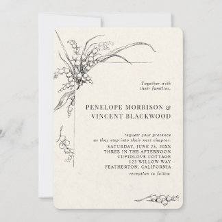 Convite Lily-of-the-Valley Wedding Invitation