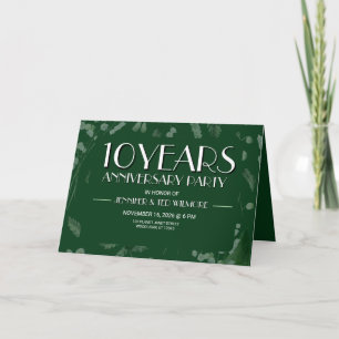 Convite Lily of Valley com Ferns Aniversário Verde do Re