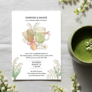 Convite Lily of Valley Matcha Feito no Céu Chuveiro de Cas