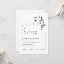 Convite Lily of Valley | Nenhuma Moldura Removível de Cor