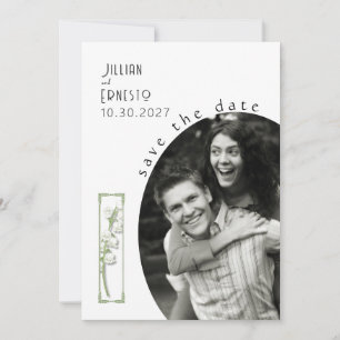 Convite Lily of Valley   White Save the Date v2