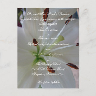 Convite Lily Wedding com Escritura