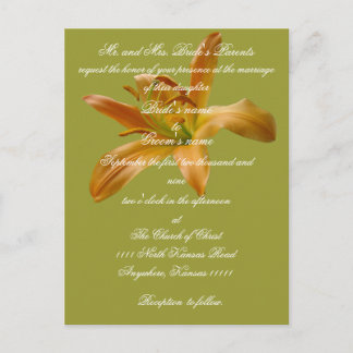 Convite Lily Wedding com Escritura
