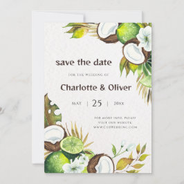 Convite Limão de coco salvar a data