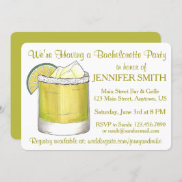 Convite Limão Margarita Cocktail Bachelorette Cinco de May