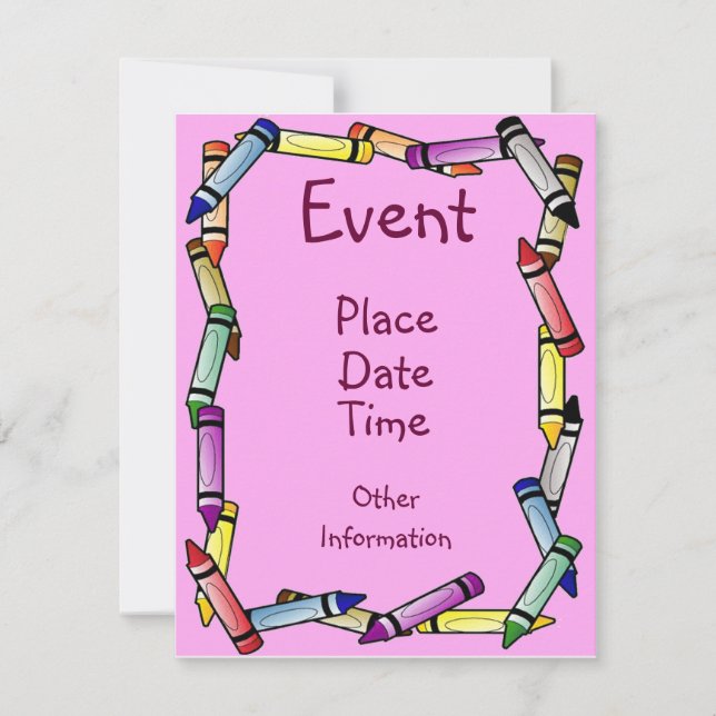 Convite Limite de Crayon (Frente)