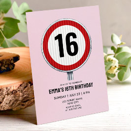 Convite Limite de Velocidade 16º Aniversário - QUALQUER ID