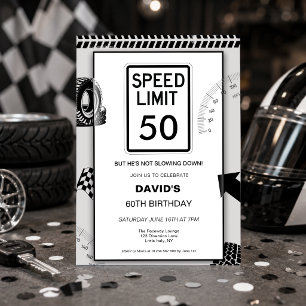 Convite Limite de Velocidade 50º Aniversário