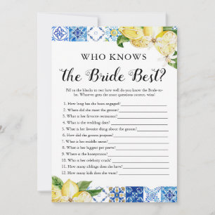 Convite Limões Azulejos Azuis Que Conhecem O Melhor Jogo D