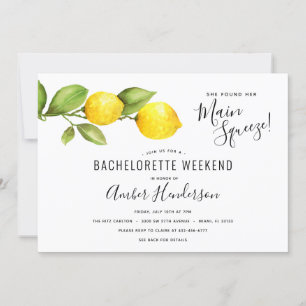 Convite Limões - Bachelorette Maioritário