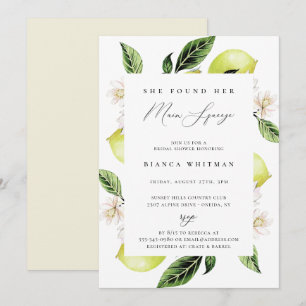 Convite Limões Botânicos - Chá de panela de compressão