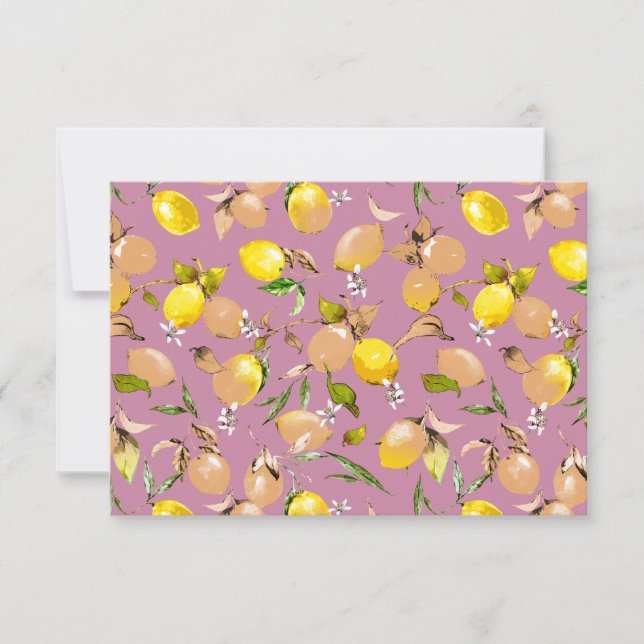 Convite Limões de aquarelas 25 (Frente)