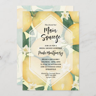 Convite Limões de compressão principais e Chá de panela ve