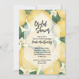 Convite Limões e Chá de panela verde