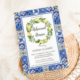 Convite Limões - Janto de ensaio mediterrânico Azulejos do