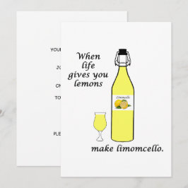 Convite Limões para Limoncello