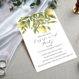 Convite Limões Verdes e Festa de noivado de Casamento Foli