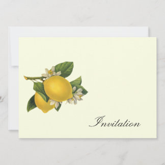 Convite Limões - Vintage Invites