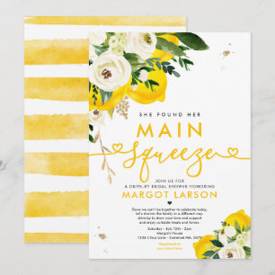 Convite Limon Drive By Chá de panela Lemon Main Squeze (R