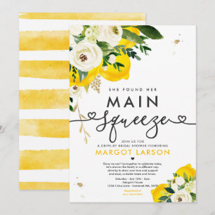 Convite Limon Drive By Chá de panela Lemon Main Squeze (R