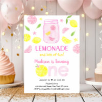 Limonada Rosa Limonada Limão Primeiro Aniversário