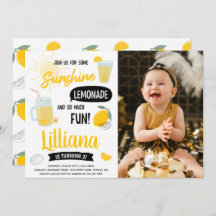 Limonada Sunshine E Diversão Foto De Aniversário D