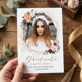 Convite Linda Festa de formatura de Fotografias Douradas F