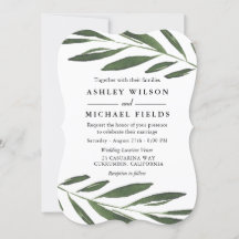 Linda Greenery Fern Leaf Modern Weding