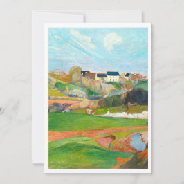 Convite Linda paisagem colorida