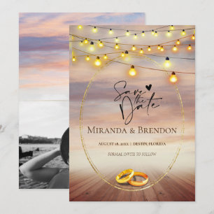 Convite Linda praia da Flórida, brilhante e sua imagem eu