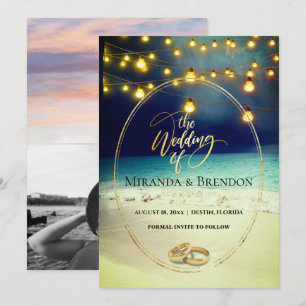 Convite Linda praia da Flórida, brilhante e sua imagem eu