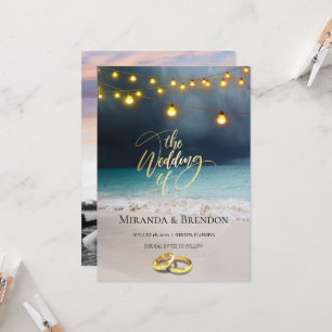 Convite Linda praia da Flórida, brilhante e sua imagem eu