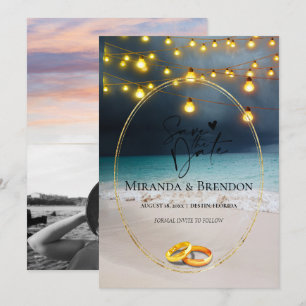 Convite Linda praia da Flórida, brilhante e sua imagem eu