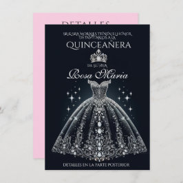 Convite Linda Quinceañera Quince Espanhol