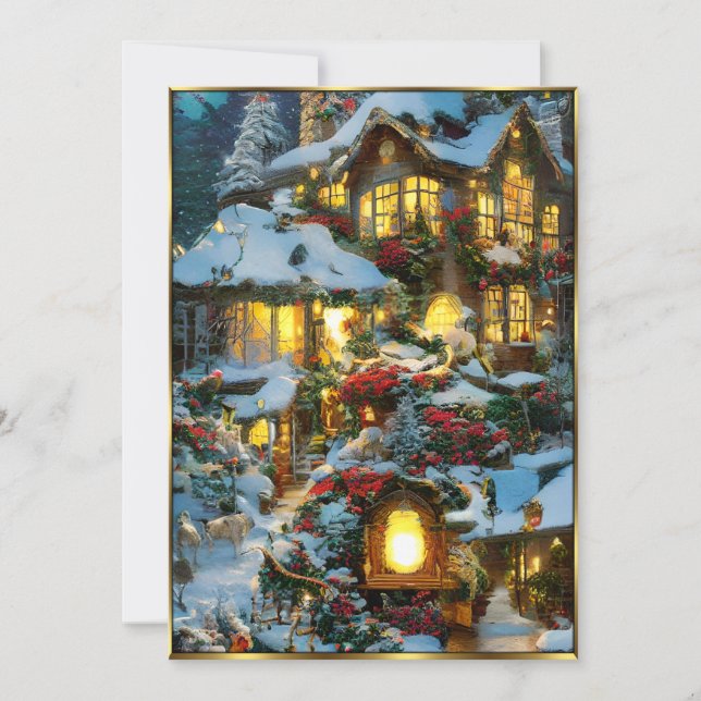 Convite Linda vista de Natal (Frente)