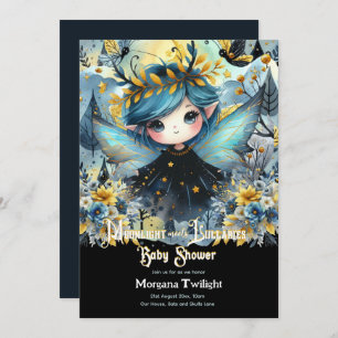 Convite Lindas-lábias-lua Gótica Chá de fraldas