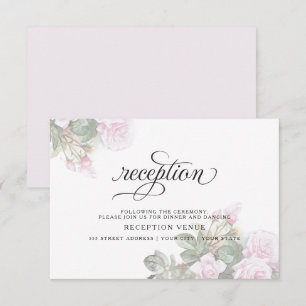 Convite Lindas Rosas Pintadas Rosa, Pés-Pés-Descalços