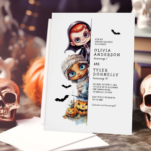 Convite Lindo Aniversário de Crianças Festa de Halloween