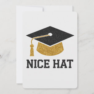 Convite Lindo Chapéu Graduação Ensino Médio Faculdade Univ