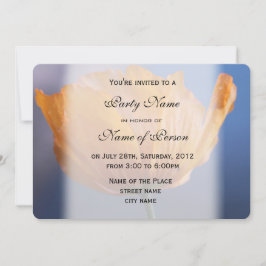 Convite lindo partido de flores silvestres amarelas da pri