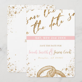 Convite Lindo - RECOLHA Rosa Dourada A Salvar a data 1