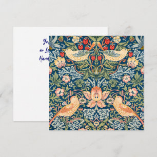 Convite Lindos Pássaros, Arte Vintage Ladrão de Morango