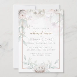 Convite Lindos Peonias de Aquarela Alabaster