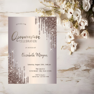 Convite Lindos Pingos de Brilho Quinceañera
