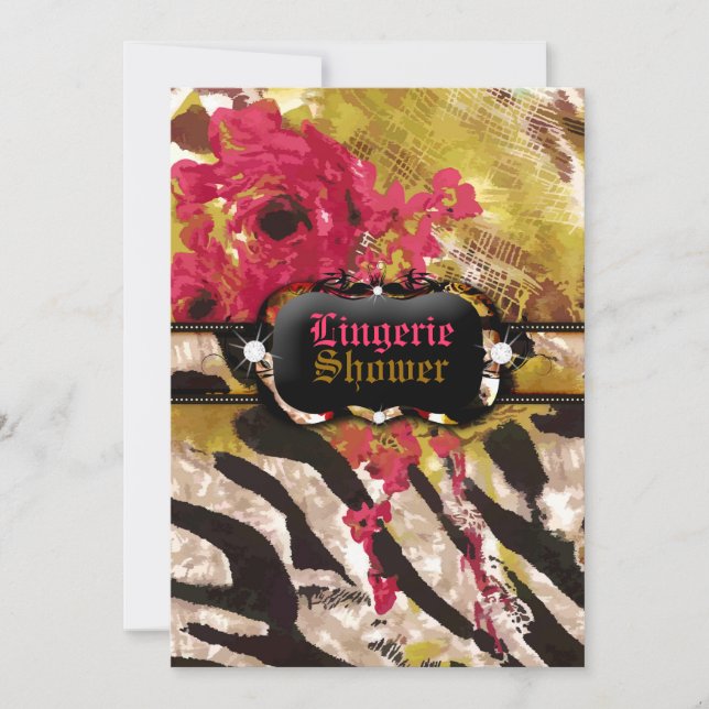 Convite Lingerie 311-Tigrese/Rosa zebra (Frente)