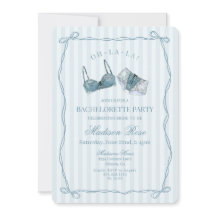 Lingerie de Renda Azul para Festa de Despedida de