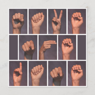 Convite Língua de Sinais Salve a Data