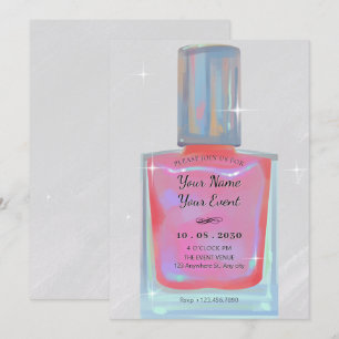 Convite Lingueta cor-de-rosa