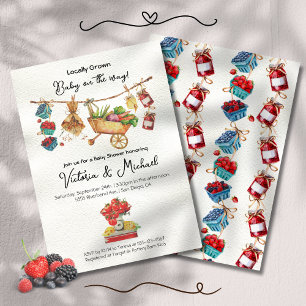 Convite Linha de Chá de fraldas do Mercado dos Agricultore